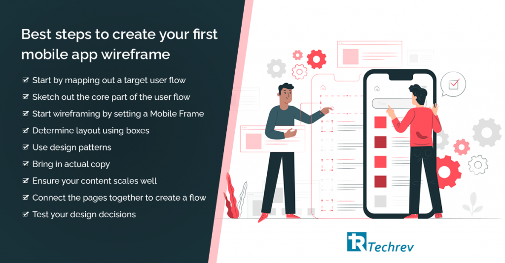 Best steps to create your first mobile app wireframe
